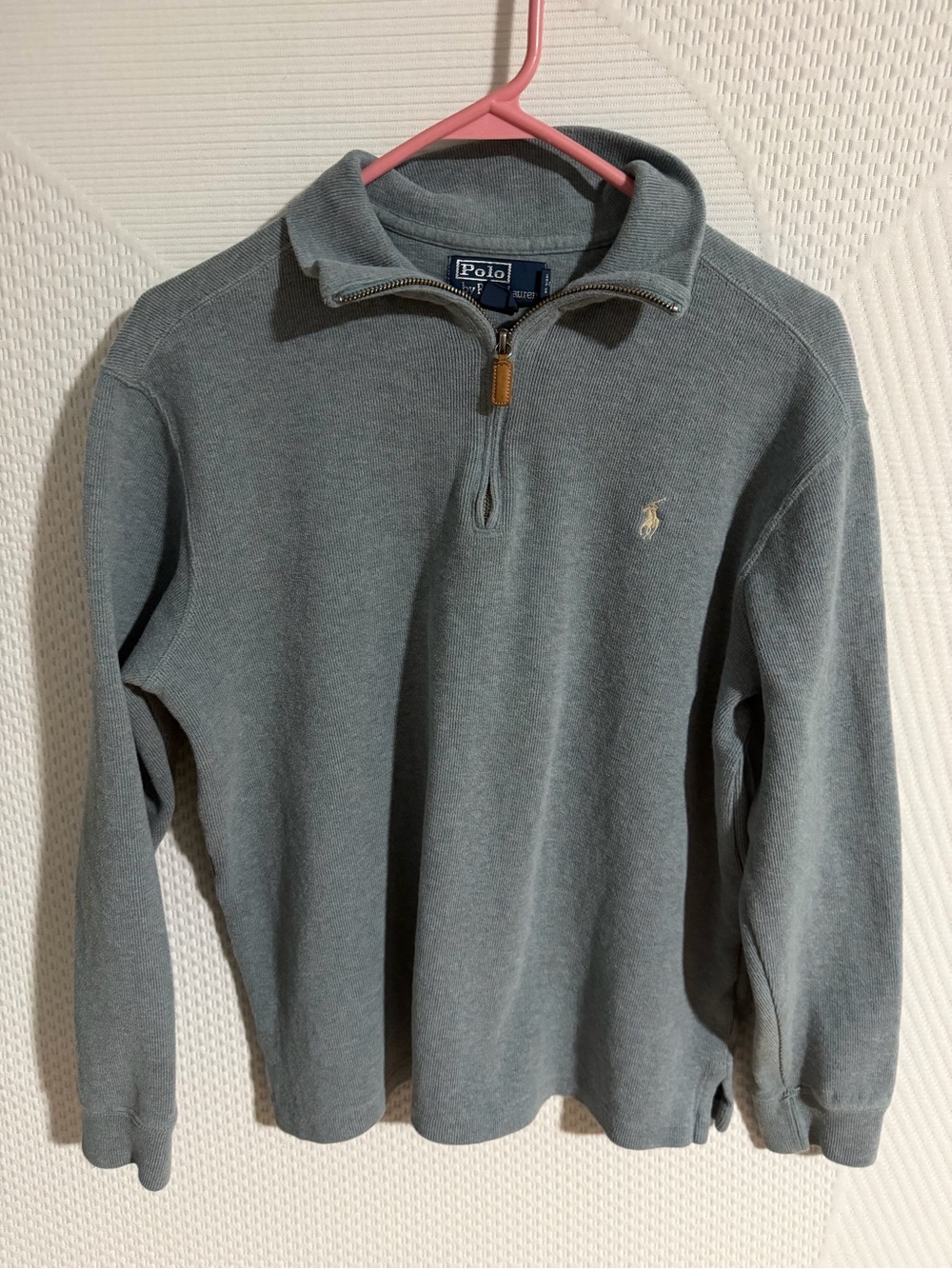 Ralph Lauren Men's Slate Gray Half-Zip Sweater
